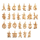 Colar Old English Banho de Ouro