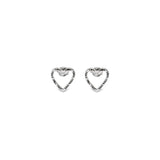 Brinco Heart Hoop Prata