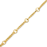 Pulseira Ornamento Prata com Banho de Ouro