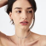 Choker Rastaban SKULL Prata