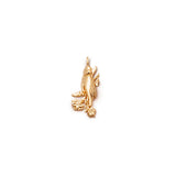 Colar Hand Flower Banho de Ouro