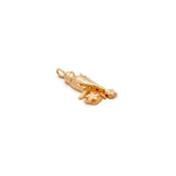 Colar Hand Flower Banho de Ouro