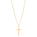 Colar Cruz Banho de Ouro