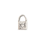 Colar Mini Cadeado Skull Prata
