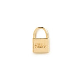 Colar Mini Cadeado Skull Banho de Ouro