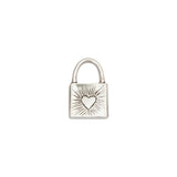 Colar Cadeado Skull Prata