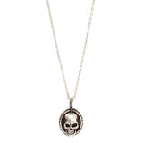 Colar Relicário SKULL Prata