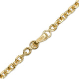 Pulseira Rastaban SKULL Prata com Banho de Ouro