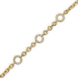 Pulseira Rastaban SKULL Prata com Banho de Ouro
