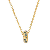 Colar Thunban SKULL Prata com Banho de Ouro