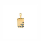 Pingente Eltanin SKULL Prata com Banho de Ouro