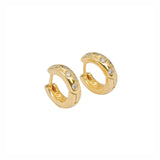 Brinco Thunban SKULL Prata com Banho de Ouro Par
