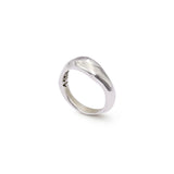 Anel Curve Bone Slim Prata